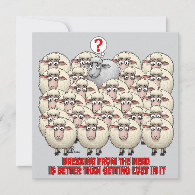 AFWIJKEN VAN DE KUDDE IS BETER DAN VERLOREN RAKEN (Voorkant)