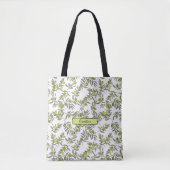 Afwijkende groene olijventeelt tote bag (Voorkant)