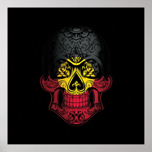 Afwijkende schedel en Roos Poster (Voorkant)