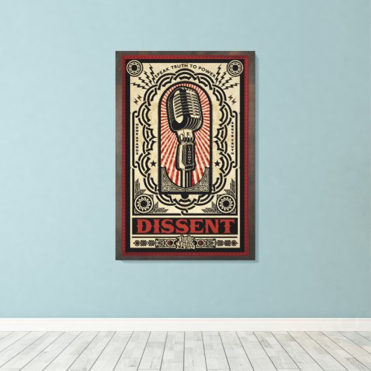 Afwijkende stretched canvas Print (Insitu (Houten vloer))