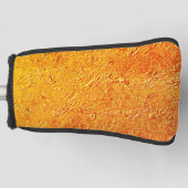 Afwijkende wand met gele en oranje textuur golfheadcover (Voorkant)