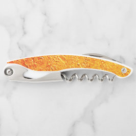 Afwijkende wand met gele en oranje textuur kurkentrekker