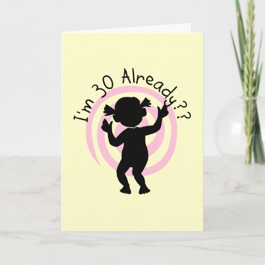 Afwijking 30 van de tijd reeds T-shirts en Giften Kaart (Voorkant)