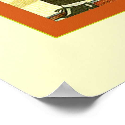 Afwijking ~ Illustratie van de  Art Deco-Mode ~ ~ Poster (Hoek)