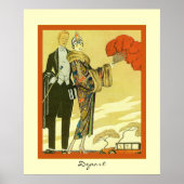 Afwijking ~ Illustratie van de  Art Deco-Mode ~ ~ Poster (Voorkant)