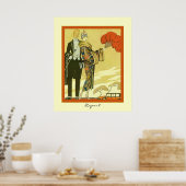 Afwijking ~ Illustratie van de Art Deco-Mode ~ ~ Poster (Keuken)