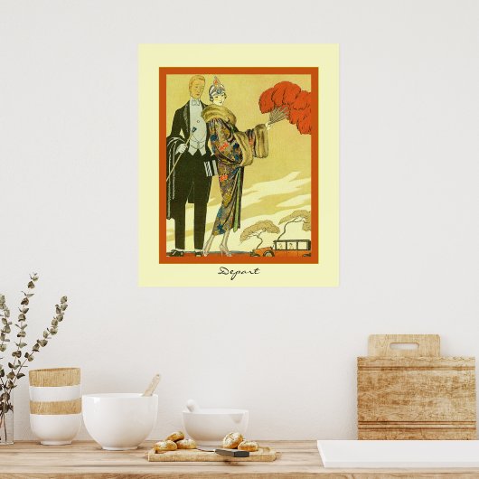 Afwijking ~ Illustratie van de Art Deco-Mode ~ ~ Poster (Keuken)