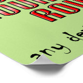 Afwijking is een probleem Funny Poster Sign (Hoek)