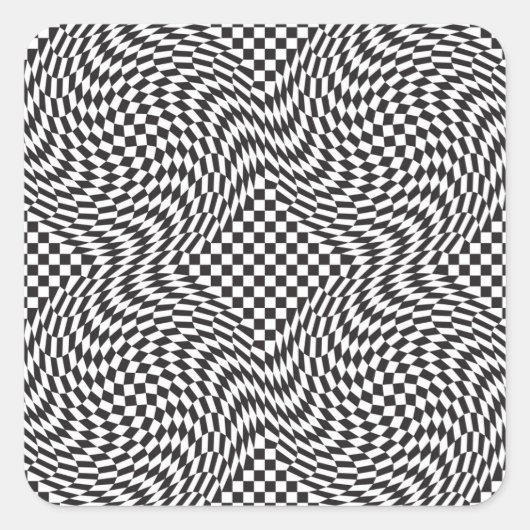 Afwijking van controlebord vierkante sticker (Voorkant)