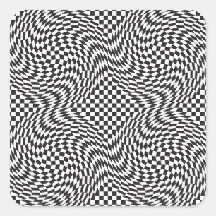 Afwijking van controlebord vierkante sticker