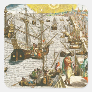 Afwijking van Lissabon voor Brazilië Vierkante Sticker