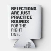 Afwijzing Aanmoediging Word Tekst Kunst wordt afge Blikjeskoeler (Achterkant)