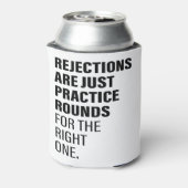 Afwijzing Aanmoediging Word Tekst Kunst wordt afge Blikjeskoeler (Blikje Achterkant)