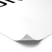 Afwijzing Aanmoediging Word Tekst Kunst wordt afge Poster (Hoek)