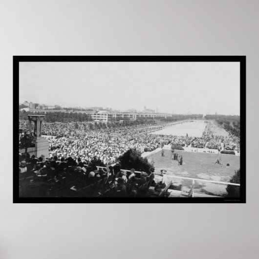 Afwijzing van de Lincoln Memorial 1922 Poster (Voorkant)