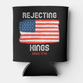 Afwijzing van Kings sinds 1776 Patriottische Drink Blikjeskoeler (Voorkant)