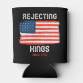 Afwijzing van Kings sinds 1776 Patriottische Drink Blikjeskoeler (Achterkant)
