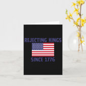 Afwijzing van Kings sinds 1776 Sticker Kaart (Gele Bloem)