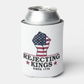 Afwijzing van koningen sinds 1776 4 juli anti-Trum Blikjeskoeler (Blikje Voorkant)