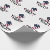 Afwijzing van koningen sinds 1776 4 juli anti-Trum Cadeaupapier (Hoek)