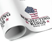 Afwijzing van koningen sinds 1776 4 juli anti-Trum Cadeaupapier (Rol Hoek)