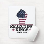 Afwijzing van koningen sinds 1776 4 juli anti-Trum Muismat (Met muis)