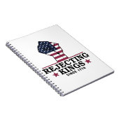 Afwijzing van koningen sinds 1776 4 juli anti-Trum Notitieboek (Rechterzijde)