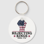 Afwijzing van koningen sinds 1776 4 juli anti-Trum Sleutelhanger (Voorkant)