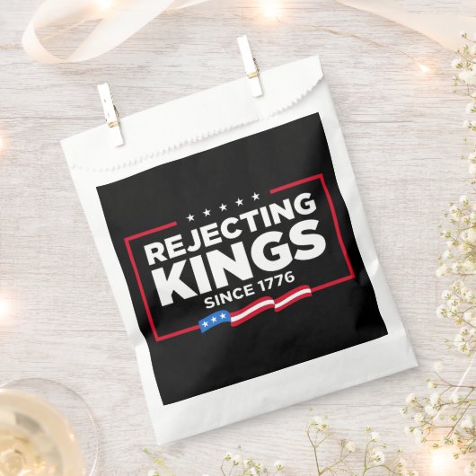 Afwijzing van koningen sinds 1776 Patriottische Vl Bedankzakje (Geknipt)