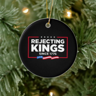 Afwijzing van koningen sinds 1776 Patriottische Vl Keramisch Ornament