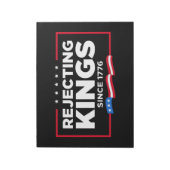 Afwijzing van koningen sinds 1776 Patriottische Vl Notitieblok (Linkerzijde)