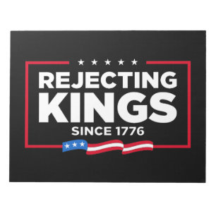 Afwijzing van koningen sinds 1776 Patriottische Vl Notitieblok