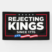 Afwijzing van koningen sinds 1776 Patriottische Vl Spandoek (Horizontaal)
