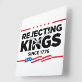 Afwijzing van koningen sinds 1776 Patriottische Vl Vierkante Klok (Hoek)