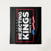 Afwijzing van koningen sinds 1776 Patriottische Vl Wandkleed (Voorkant)