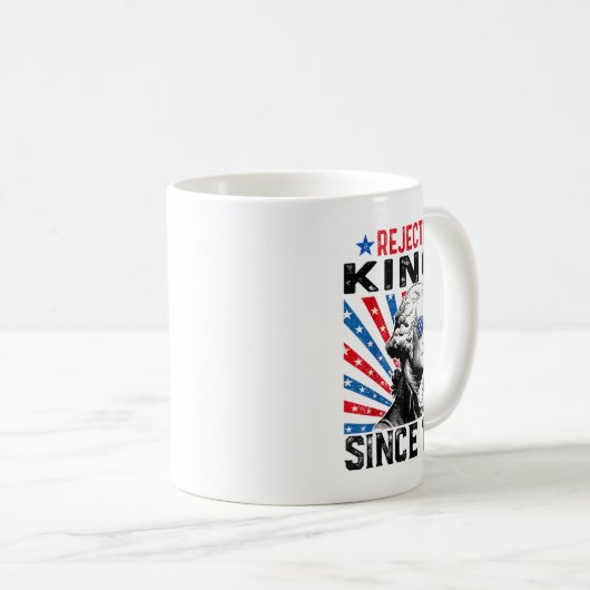 Afwijzing van koningen sinds 1776 verontrust Ameri Koffiemok (Voorkant rechts)
