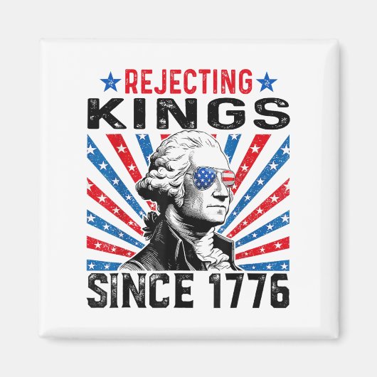Afwijzing van koningen sinds 1776 verontrust Ameri Magneet (Voorkant)