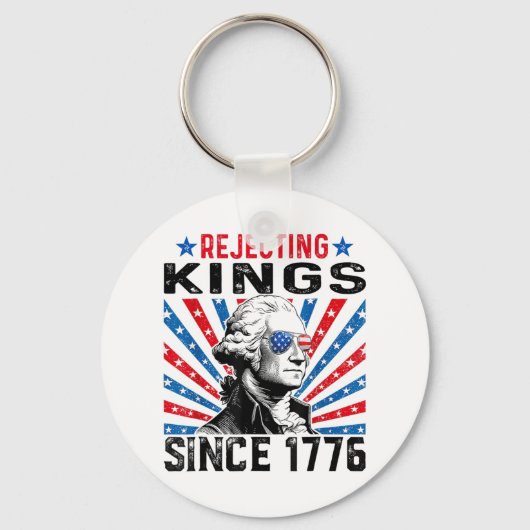 Afwijzing van koningen sinds 1776 verontrust Ameri Sleutelhanger (Voorkant)