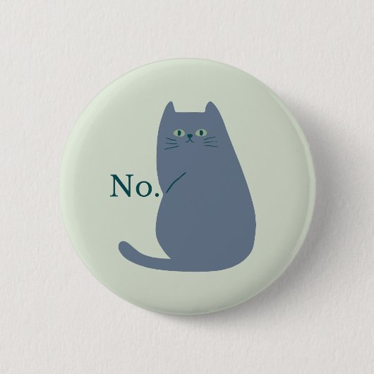 Afwijzingskat Ronde Button 5,7 Cm (Voorkant)