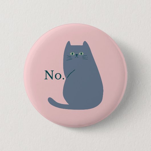 Afwijzingskat Ronde Button 5,7 Cm (Voorkant)