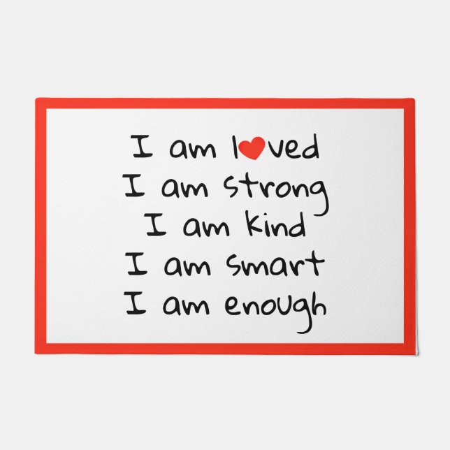 Afwikkelingen Harttypografie Rood zwart Deurmat (Voorkant)