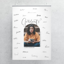 Afwikkelingsboogfoto Afstudeerhandtekening