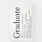 Afwikkelingsdefinitie Modern Zwart en Wit Spandoek (Verticaal)