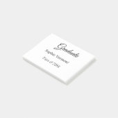 Afwikkelingsnaam klas van 20XX gefeliciteerd eenvo Post-it® Notes (Schuin)