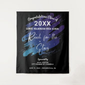 Afwinkelend naar de sterren Afstudeerfoto-achtergr Wandkleed (Voorkant)