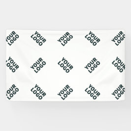 Afwisselend bedrijfslogo of afbeeldingspatroon | W Spandoek