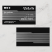 Afwisselend - geborstelde metalen textuur visitekaartje (Voorkant / Achterkant)