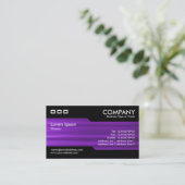 Afwisselend - geborstelde Paarse textuur Visitekaartje (Staand voorkant)