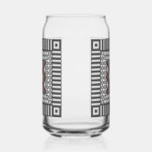 Afwisselend geometrisch blikvorm glas (Links)