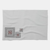 Afwisselend geometrisch handdoekje theedoek (Horizontaal)